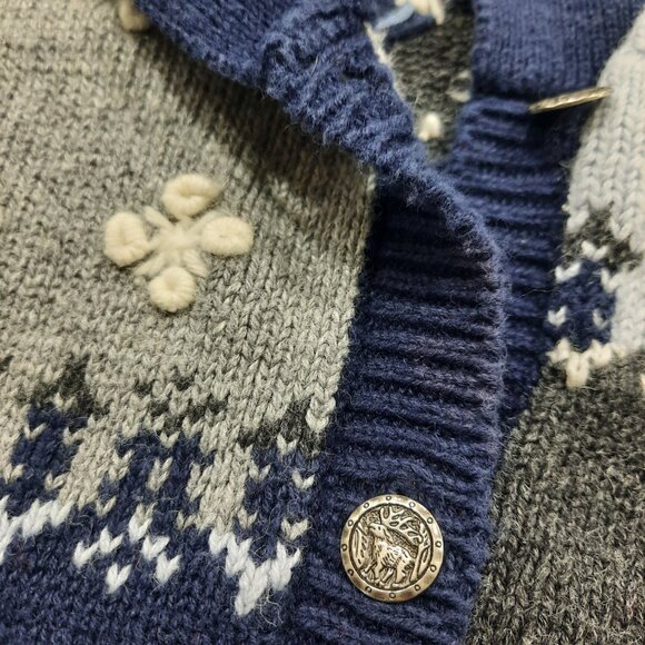 Vtg 90s winter theme knit vest - North Crest brand - Picture 6 of 11